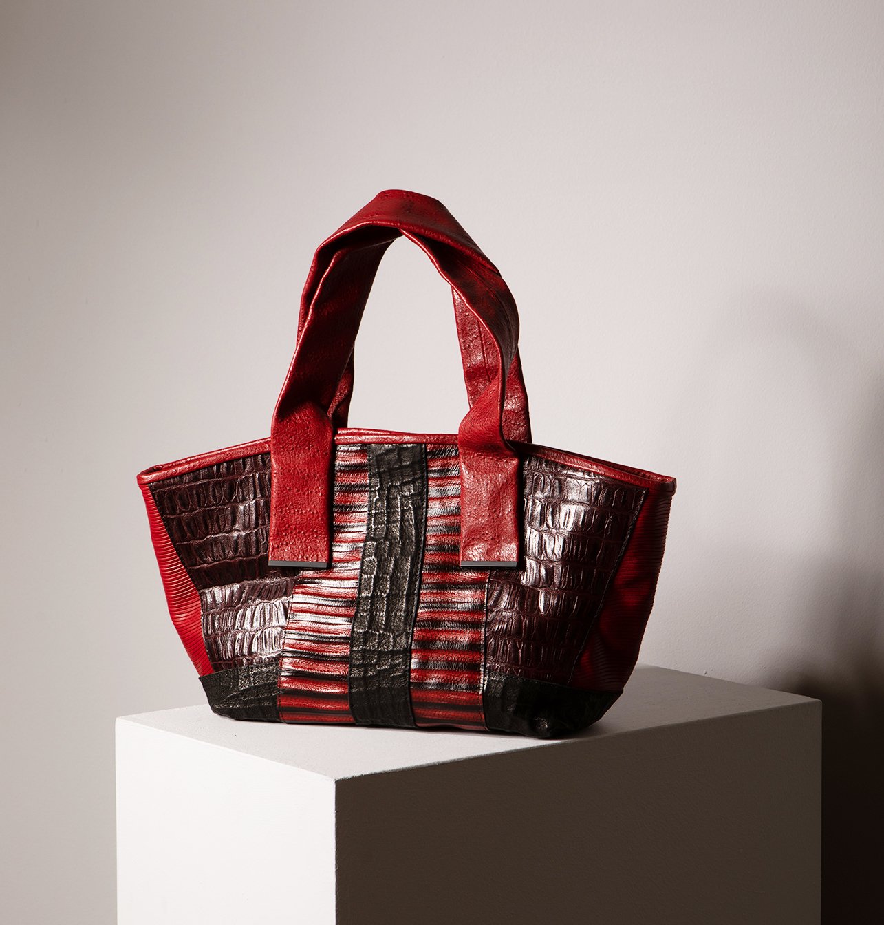 Alexa Mix Leather Medium Tote Bag